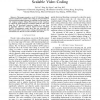 3-D direction aligned wavelet transform for scalable video coding
