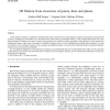 3D Motion from structures of points, lines and planes