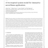 A bio-inspired system model for interactive surveillance applications