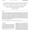 A cache-based internet protocol address lookup architecture