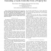 A Case-Study in Property-Based Synthesis: Generating a Cache Controller from a Property-Set