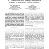 A Collaboration-based Storage Management Scheme in Multimedia Sensor Networks