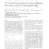 A Compact Representation for Least Common Subsumers in the description logic ALE