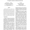 A Comparative Analysis of Architecture Frameworks