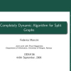 A completely dynamic algorithm for split graphs
