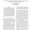 A Computational Model for Portfolios of Cooperative Heterogeneous Algorithms for Discrete Optimization