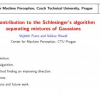 A Contribution to the Schlesinger's Algorithm Separating Mixtures of Gaussians