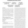 A data outsourcing architecture combining cryptography and access control