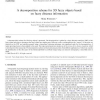 A decomposition scheme for 3D fuzzy objects based on fuzzy distance information