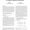 A decoupling method for analysis of coupled RLC interconnects