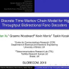 A Discrete Time Markov Chain Model for High Throughput Bidirectional Fano Decoders