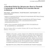 A Distributed Public Key Infrastructure Based on Threshold Cryptography for the HiiMap Next Generation Internet Architecture