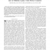 A Distributed Subset Selection Algorithm for a Set of Mobile Links with Power Control