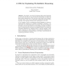 A DSL for Explaining Probabilistic Reasoning
