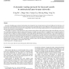 A dynamic routing protocol for keyword search in unstructured peer-to-peer networks