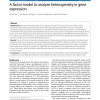 A factor model to analyze heterogeneity in gene expression
