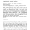 A Fast Feature-based Dimension Reduction Algorithm for Kernel Classifiers