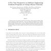 A Five Year Perspective on Software Engineering Graduate Programs at George Mason University