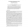 A Foundation for Requirements Analysis of Dependable Software