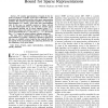 A Frame Construction and a Universal Distortion Bound for Sparse Representations