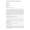 A framework for framework documentation