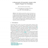 A Framework of Cooperative Agents with Implicit Support for Ontologies