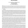 A Game Theoretic Approach to Low Energy Wireless Video Streaming