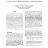 A General Cost Model for Dimensionality Reduction in High Dimensional Spaces