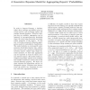 A Generative Bayesian Model for Aggregating Experts' Probabilities