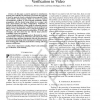 A generic approach to simultaneous tracking and verification in video