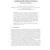 A Generic Feature Selection Method for Background Subtraction Using Global Foreground Models