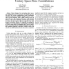 A Gray-Code Type Bit Assignment Algorithm for Unitary Space-Time Constellations