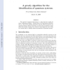 A greedy algorithm for the identification of quantum systems