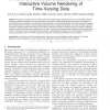 A Hardware-Assisted Scalable Solution for Interactive Volume Rendering of Time-Varying Data