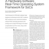 A Hardware-Software Real-Time Operating System Framework for SoCs