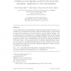 A hidden process regression model for functional data description. Application to curve discrimination