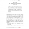 A Hierarchical Completeness Proof for Propositional Temporal Logic