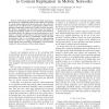 A Lightweight Distributed Solution to Content Replication in Mobile Networks