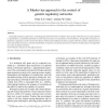 A Markovian approach to the control of genetic regulatory networks
