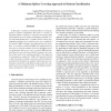 A Minimum Sphere Covering Approach to Pattern Classification
