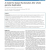 A Model for Biased Fractionation after Whole Genome Duplication
