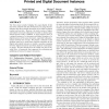 A model for mapping between printed and digital document instances
