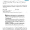 A nonparametric model for quality control of database search results in shotgun proteomics