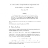 A note on the independence of premiss rule