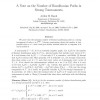 A Note on the Number of Hamiltonian Paths in Strong Tournaments