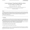 A note on the paper "Normal based subdivision scheme for curve design" by Xunnian Yang