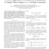 A novel approach to L2-sensitivity minimization of digital filters subject to L2-scaling constraints