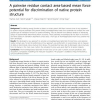 A pairwise residue contact area-based mean force potential for discrimination of native protein structure