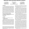 A physical unclonable function defined using power distribution system equivalent resistance variations
