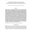 A Probabilistic Methodology for Integrating Knowledge and Experiments on Biological Networks